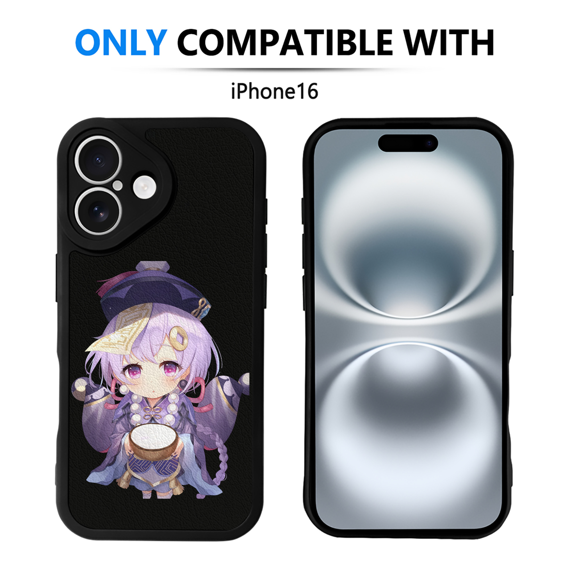 げんし神 七七 なな  genshin Nana 【iPhone 16シリーズ対応】シリコンスマホケース（レザー調） 材質：シリコン